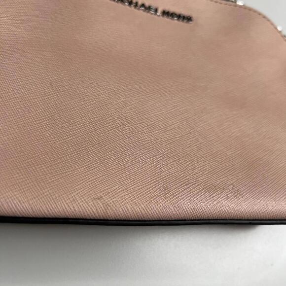 Michael Kors Cindy Large Dome Crossbody Bag Ballet Pink Saffiano Leather - Picture 7 of 8